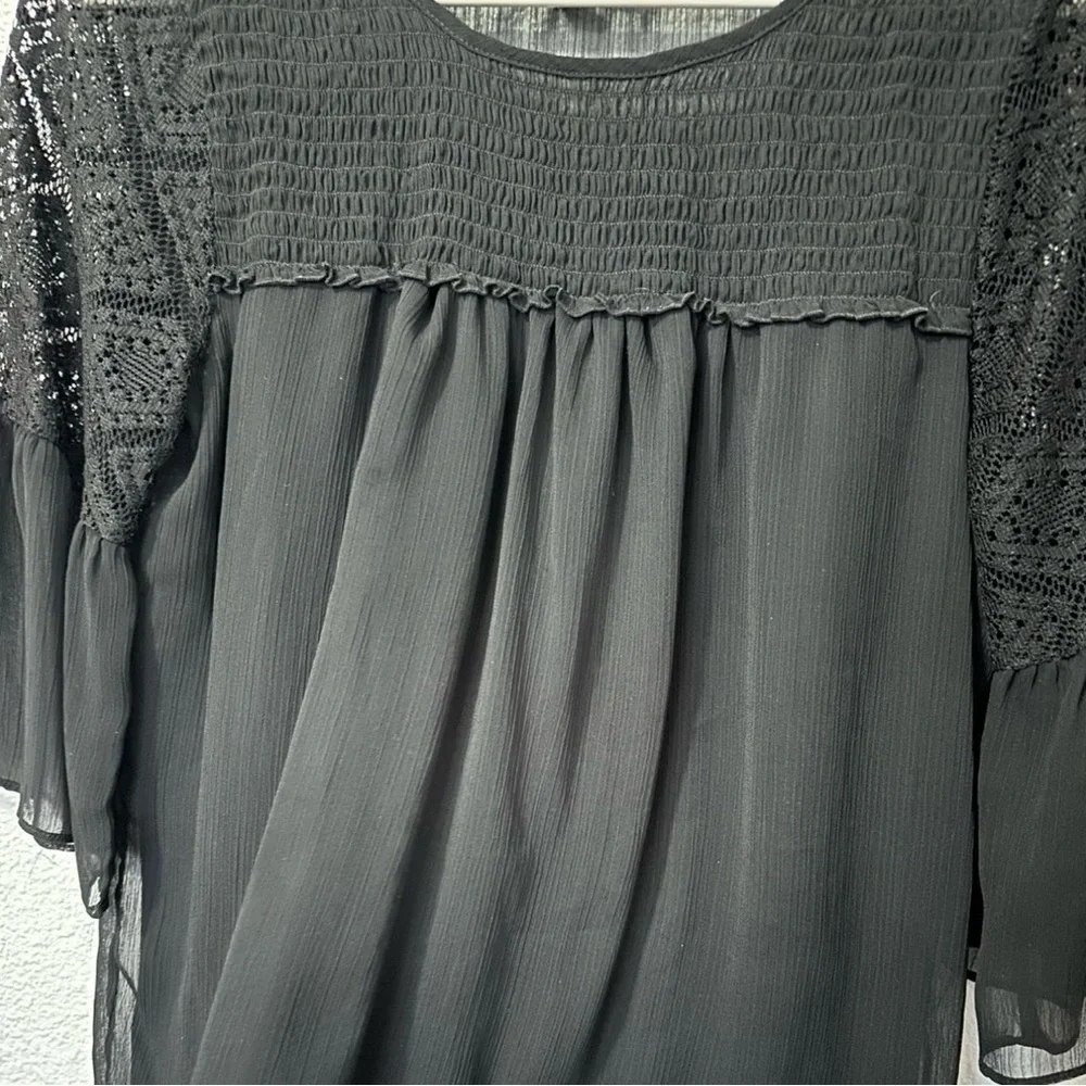 Apt. 9 Black Lace Blouse - Picture 4 of 7